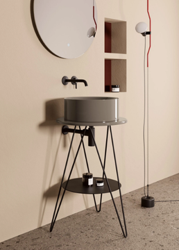 GUSTAV - Metal console sink by Scarabeo Ceramiche - view 3